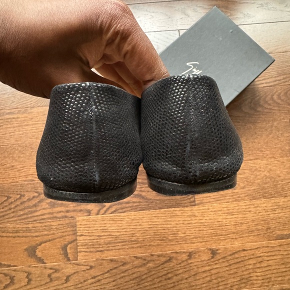 Giuseppe Zanotti Black Leather Malika Spiked Cap Toe Ballet Flats| Size 40 - Picture 3 of 7